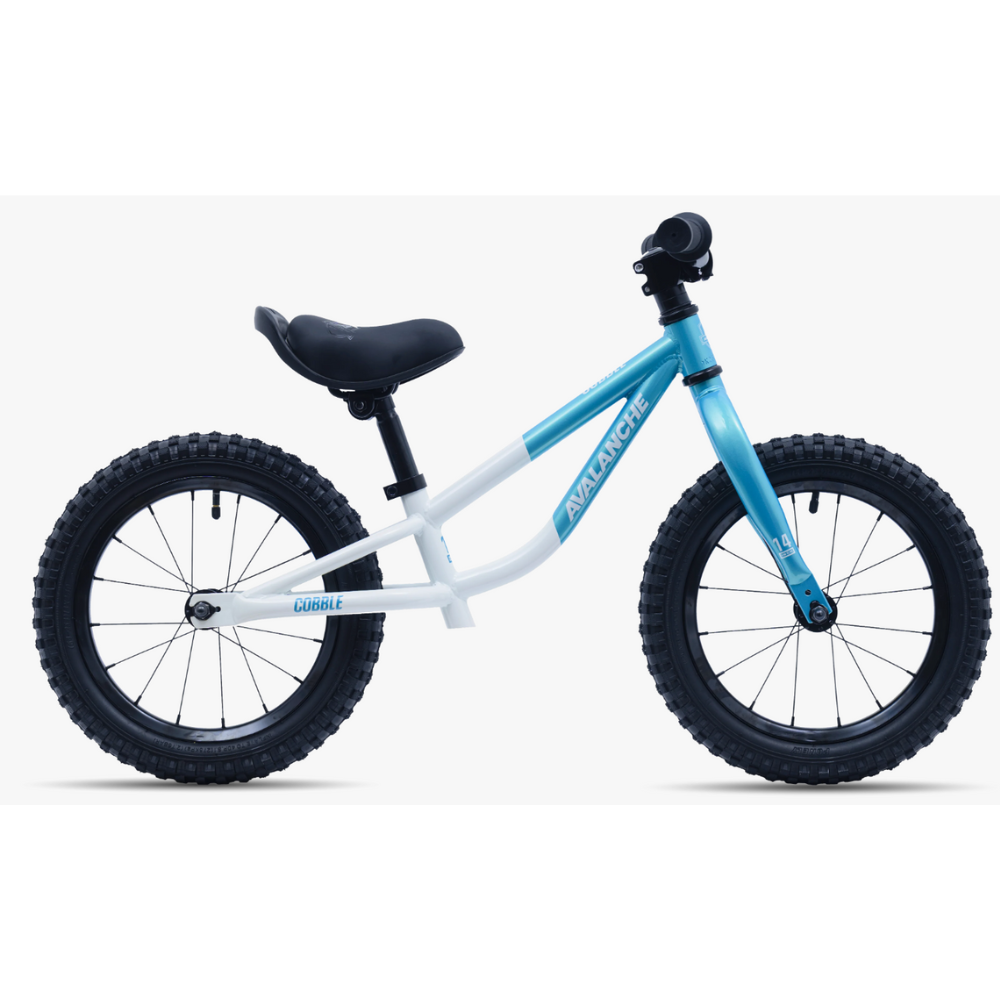 Avalanche 14" Cobble Balance Bike Turquoise/White 2025