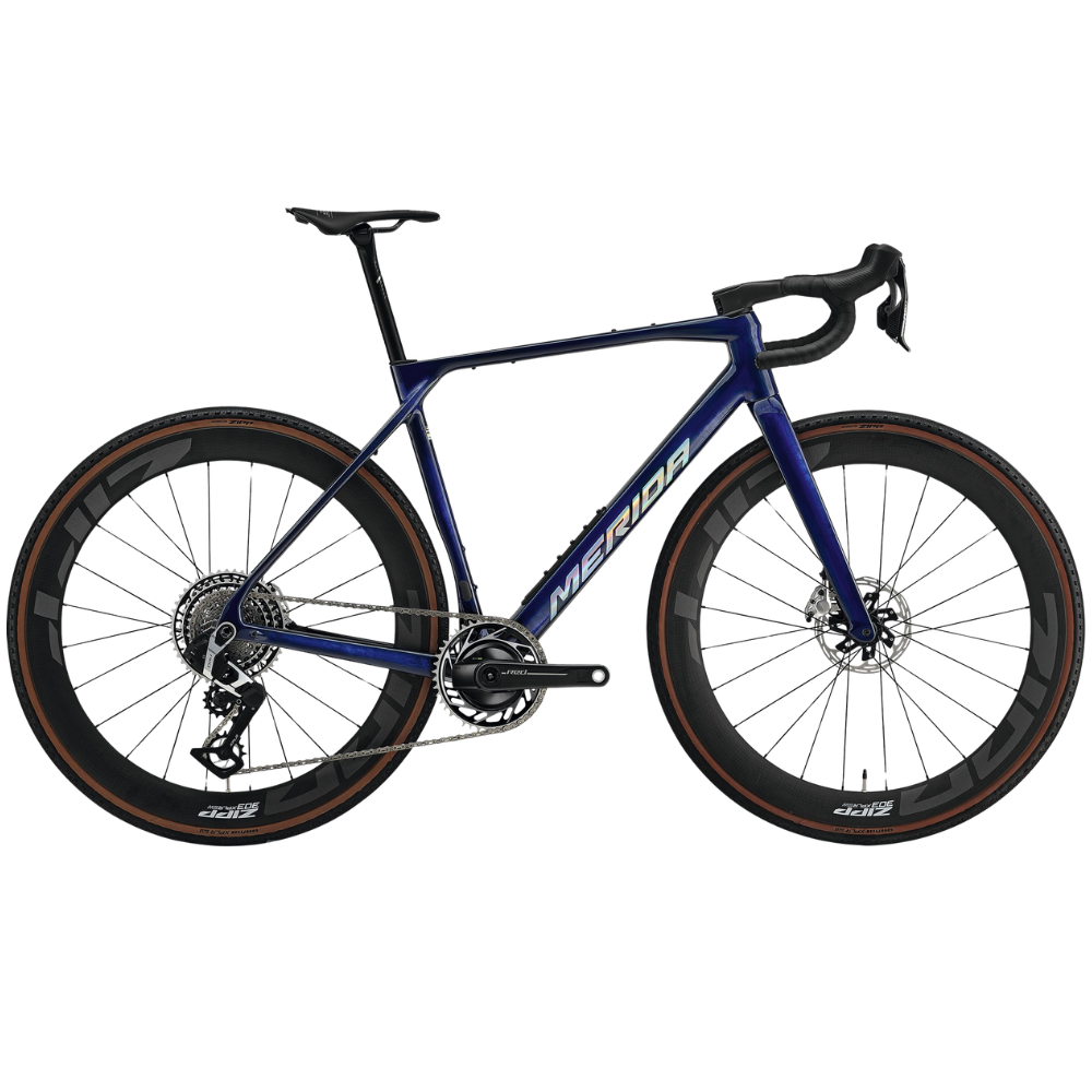 Merida MISSION 10K 2026 carbon gravel bike with SRAM RED XPLR AXS 13-speed drivetrain and Zipp 303 XPLR SW carbon wheels