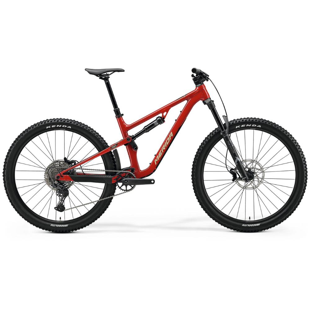 Merida ONE-FORTY 400 full-suspension mountain bike with 29-inch wheels designed for trail riding and technical off-road terrain